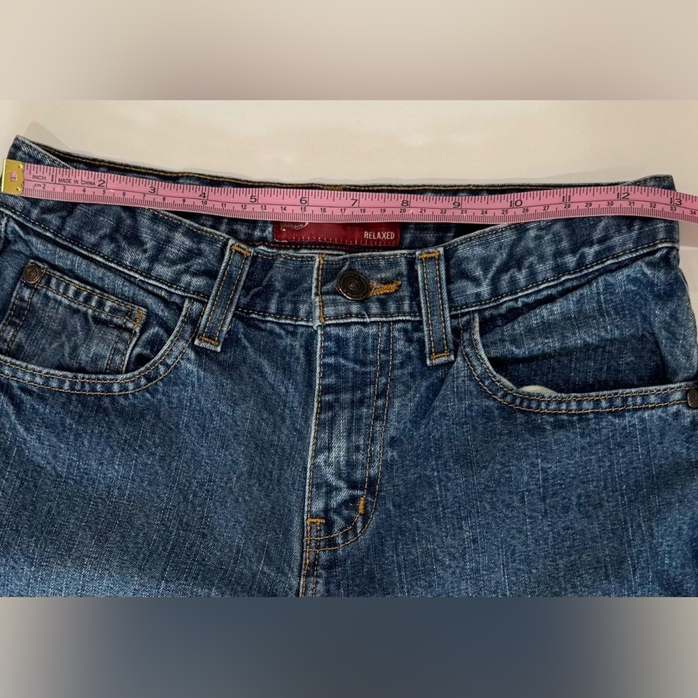 Arizona Girls Size 12 Regular Jeans Relaxed Fit Medium Wash - Picture 6 of 7